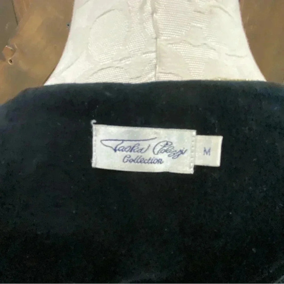 Tasha Pollizi Collection Black Military Inspired Brass Button Jacket Size M - Picture 5 of 6